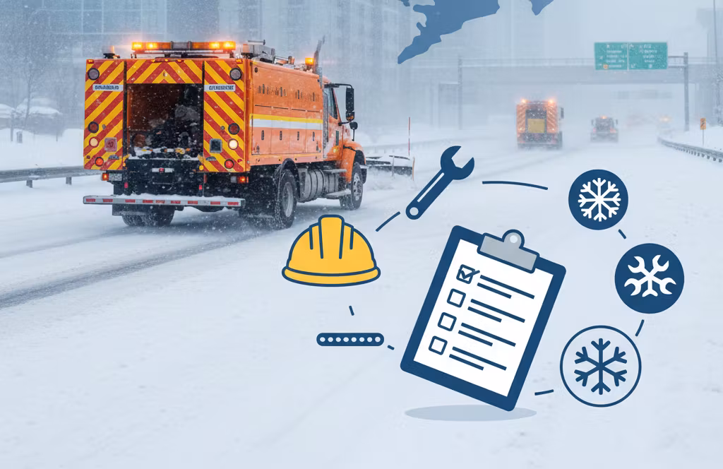 NTSM crews maintain active traffic control through Toronto winter conditions